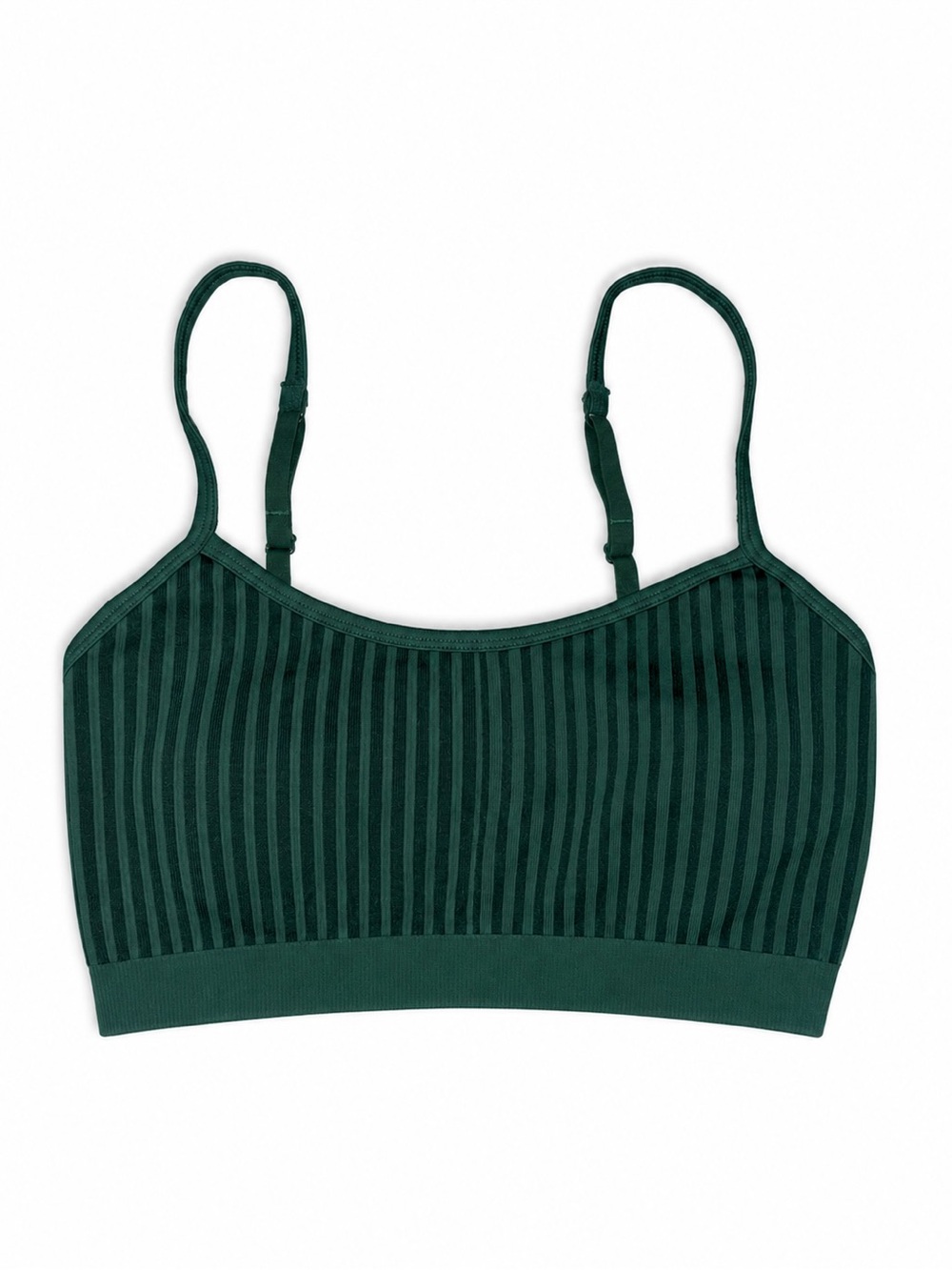 Aerie Ribbed Dark Green Sports bra